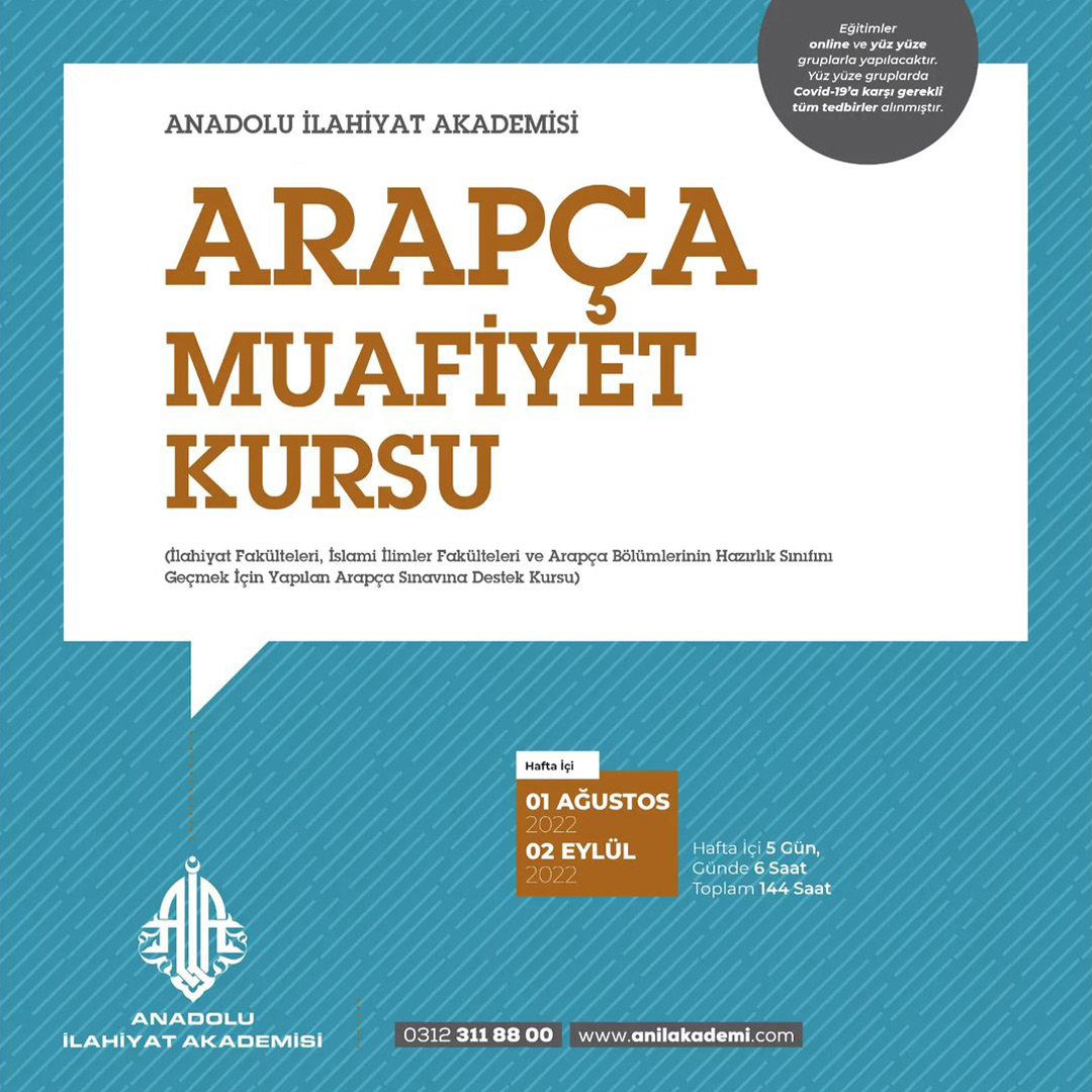 Arapça Muafiyet Kursu