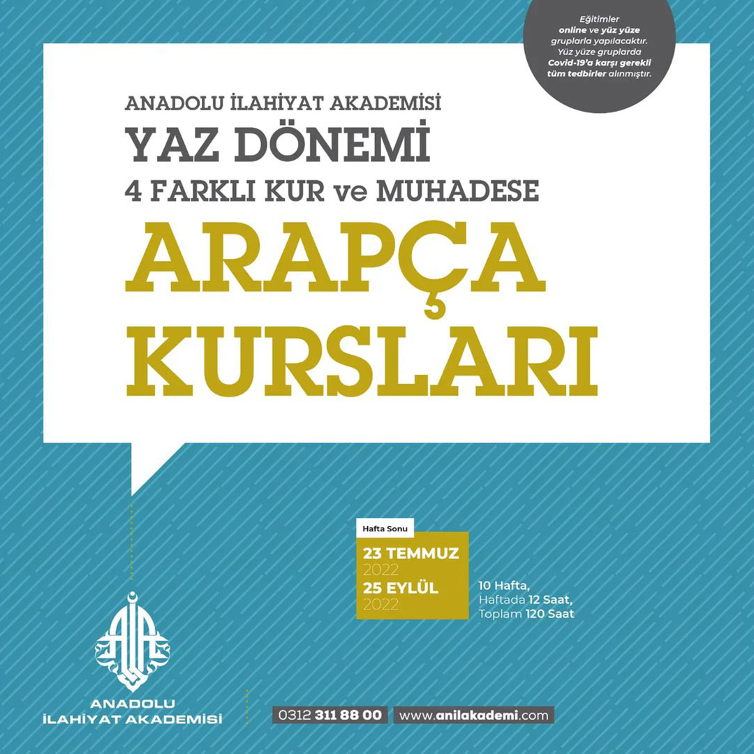 4 Farklı Kur ve Muhadese Arapça Kursları