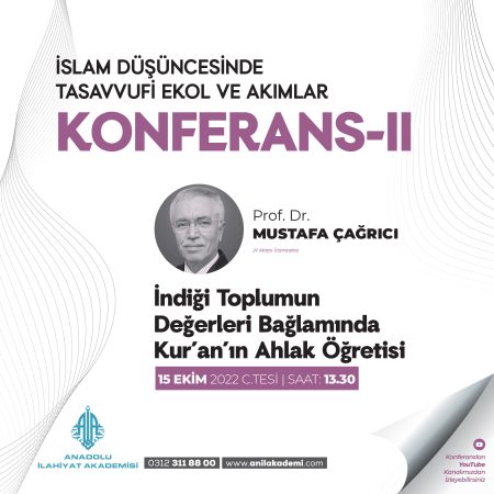 İndiği Toplumun Değerleri Bağlamında Kur'an'ın Ahlak Öğretisi