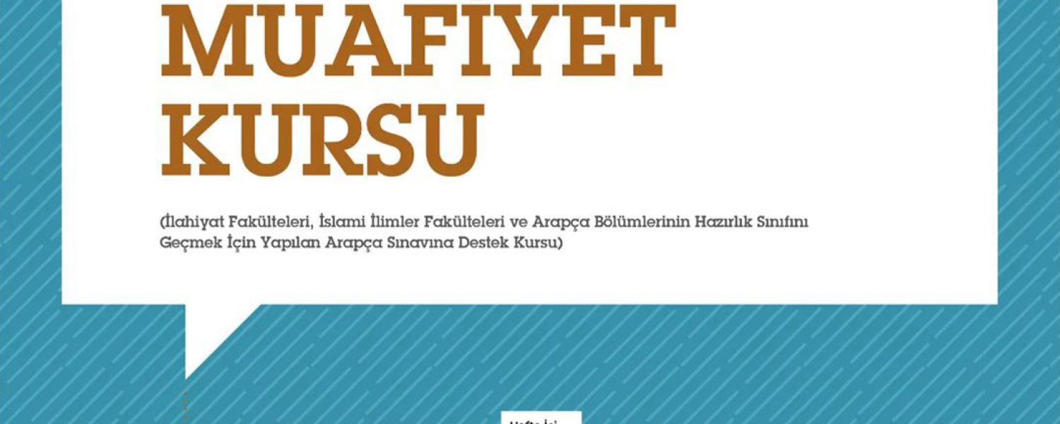 Arapça Muafiyet Kursu