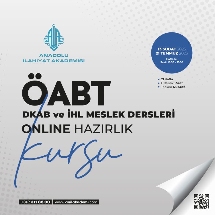 ÖABT DKAB ve İHL Meslek Dersleri Online Hazırlık Kursu ÖABT DKAB ve İHL Meslek Dersleri Online Hazırlık Kursu