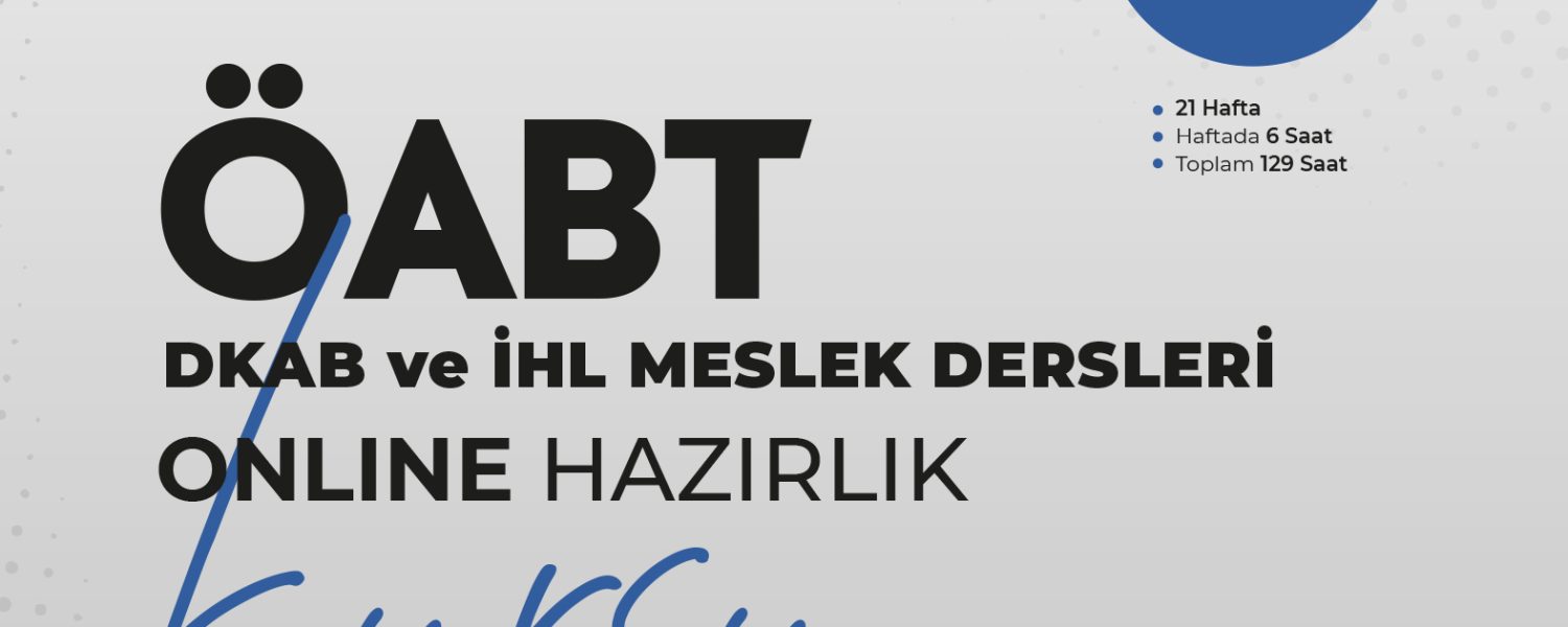 ÖABT DKAB ve İHL Meslek Dersleri Online Hazırlık Kursu
