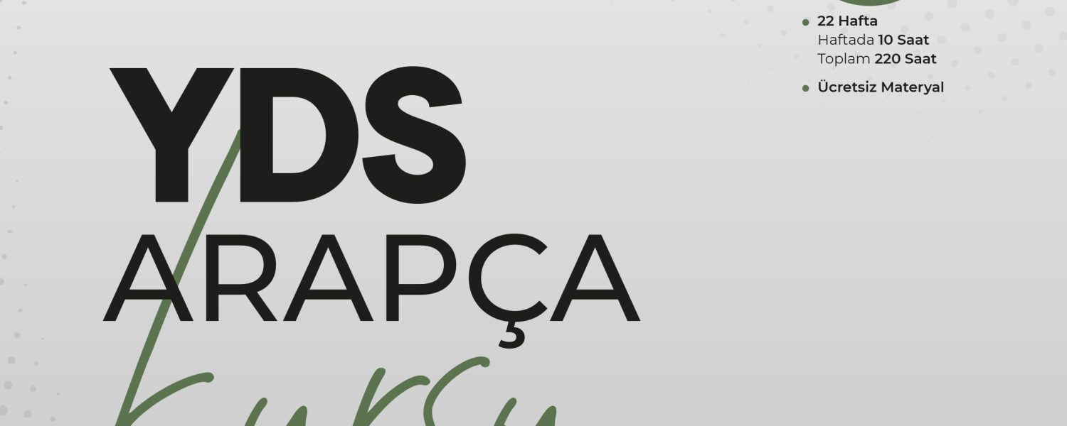 YDS Arapça Kursu